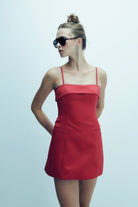 Nazlı Ceren-Gaia Mini Elbise Fiery Red-Elbise-3-roqelvaxirum.shop