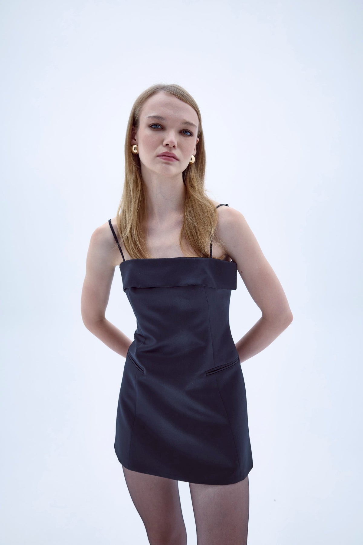 Nazlı Ceren-Gaia Mini Elbise Siyah-Elbise-3-roqelvaxirum.shop