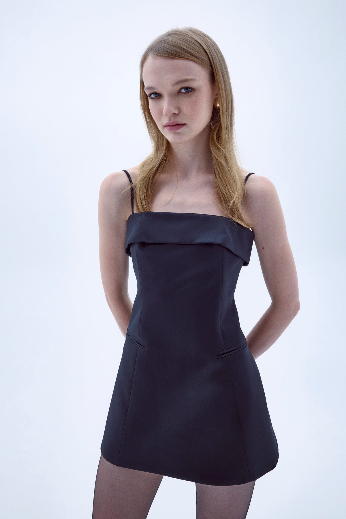 Nazlı Ceren-Gaia Mini Elbise Siyah-Elbise-4-roqelvaxirum.shop