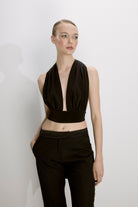 Nazlı Ceren-Ines Jarse Bluz Siyah-Büstiyer-2-roqelvaxirum.shop