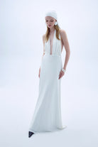 Nazlı Ceren-Ines Jarse Elbise Beyaz-Elbise-1-roqelvaxirum.shop