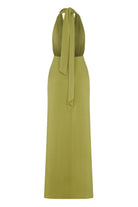 Nazlı Ceren-Ines Jarse Elbise Green Glow-Elbise-2-roqelvaxirum.shop