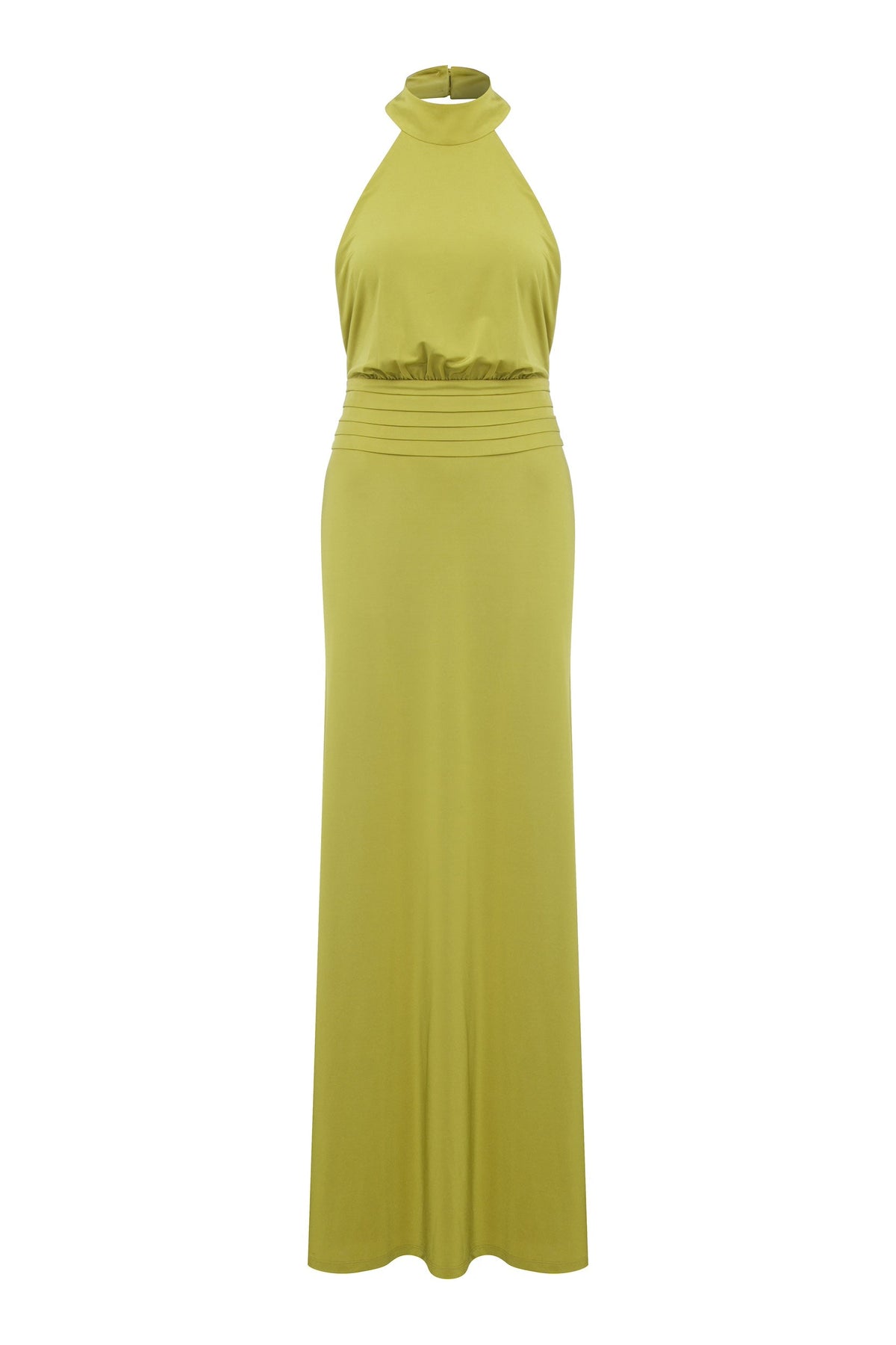 Nazlı Ceren-Juliette Uzun Jarse Elbise Yeşil-Elbise-4-roqelvaxirum.shop
