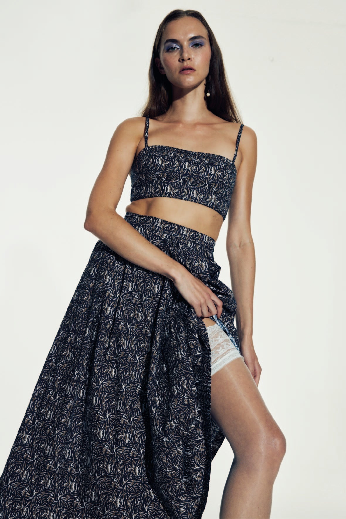 Nazlı Ceren-June Koton Midi Etek Brown-Etek-3-roqelvaxirum.shop