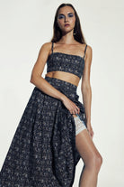 Nazlı Ceren-June Koton Midi Etek Brown-Etek-3-roqelvaxirum.shop