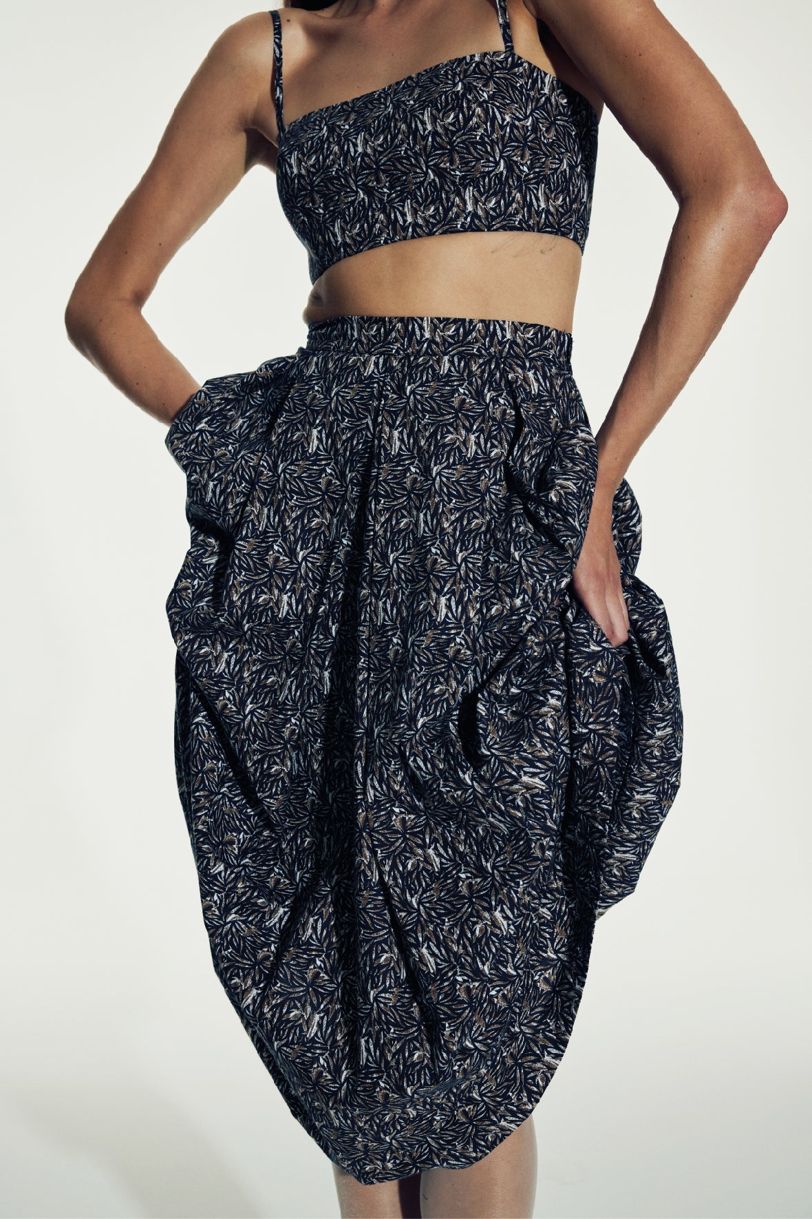 Nazlı Ceren-June Koton Midi Etek Brown-Etek-6-roqelvaxirum.shop