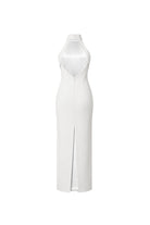 Marcel Midi Krep Elbise Ivory, Beyaz - 1