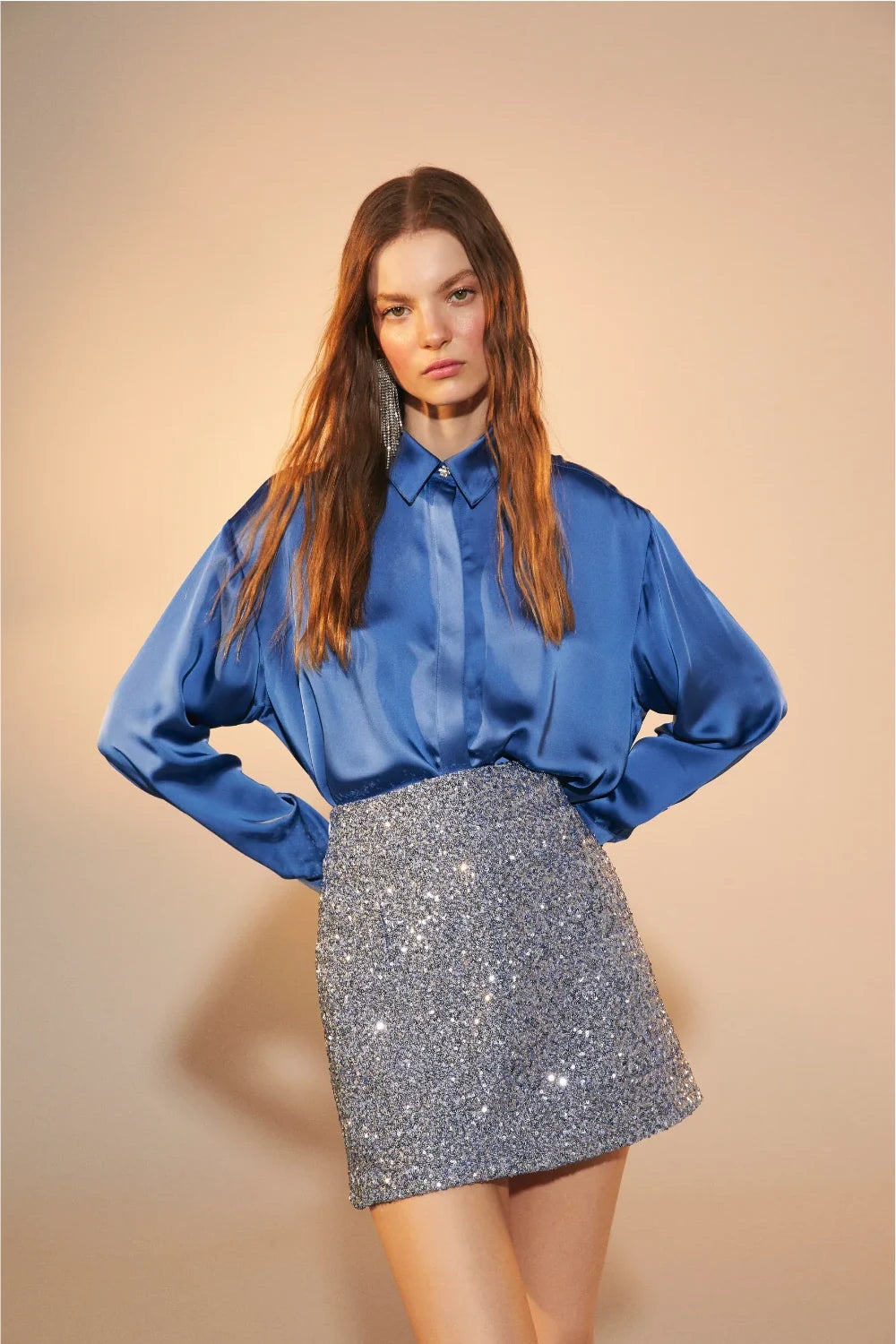 Nazlı Ceren-Marde Payet Mini Etek Powder Blue-Etek-2-roqelvaxirum.shop