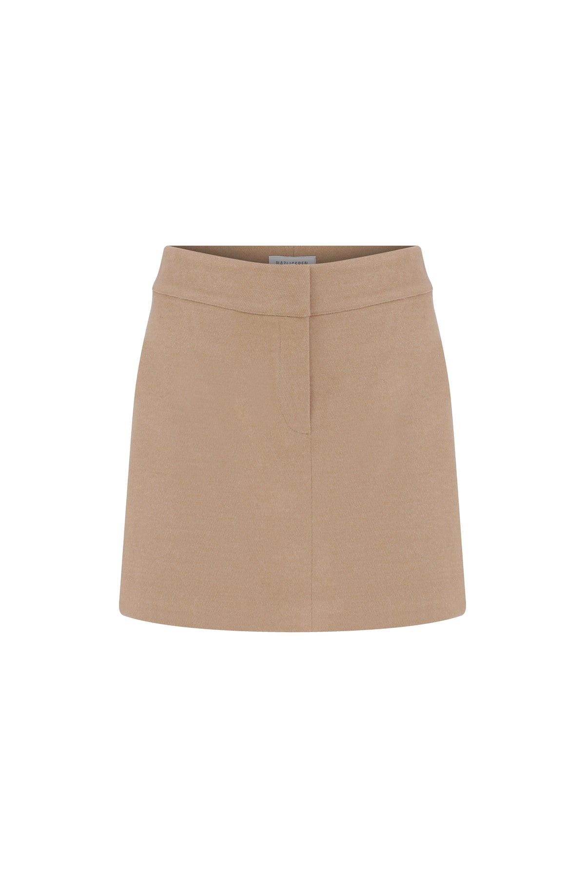 Nazlı Ceren-Marde Yün Mini Etek Kahverengi-Etek-1-roqelvaxirum.shop