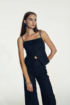 Nazlı Ceren-Marona Keten Top Dark Navy-Top-6-roqelvaxirum.shop
