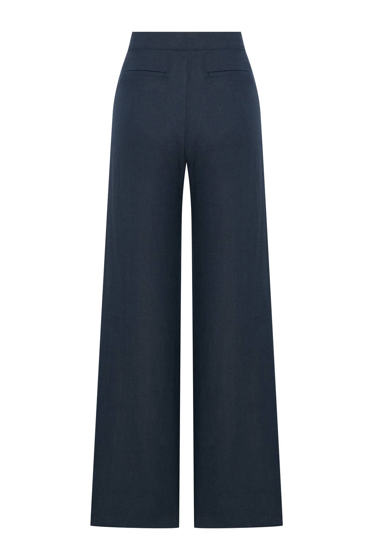 Nazlı Ceren-Millie Keten Pantolon Dark Navy-Pantolon-2-roqelvaxirum.shop