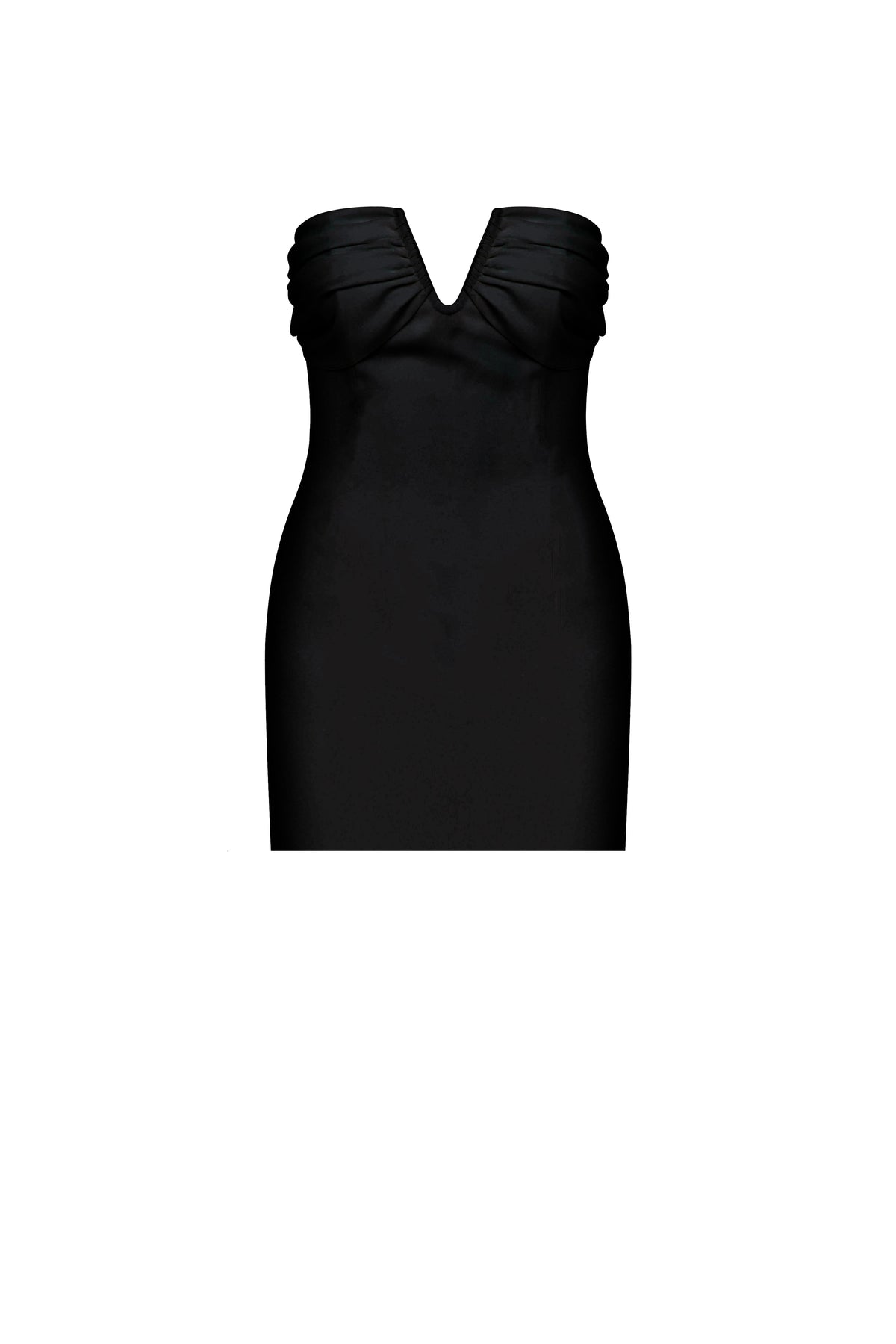 Nazlı Ceren-Miora Mini Krep Elbise Siyah-Elbise-7-roqelvaxirum.shop