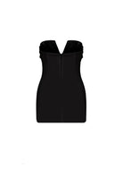 Nazlı Ceren-Miora Mini Krep Elbise Siyah-Elbise-8-roqelvaxirum.shop