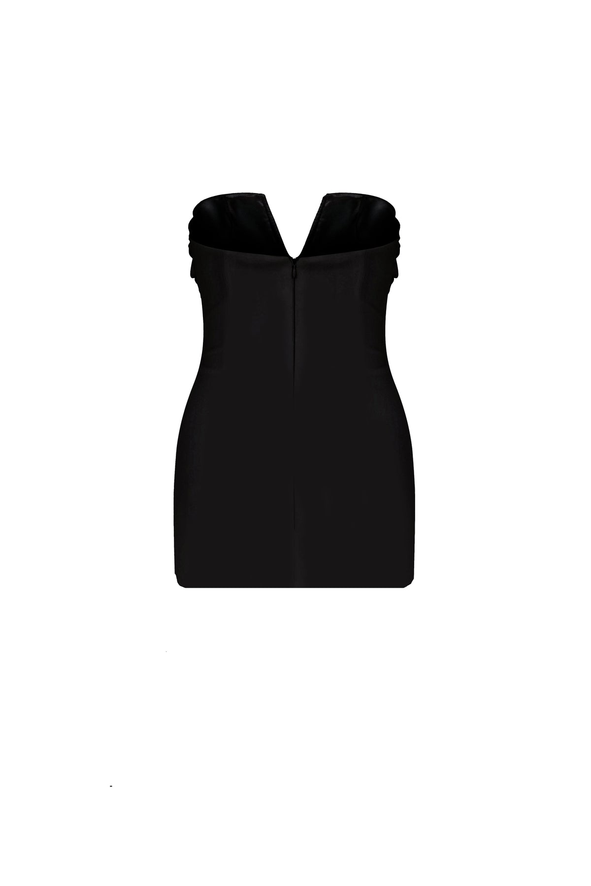 Nazlı Ceren-Miora Mini Krep Elbise Siyah-Elbise-8-roqelvaxirum.shop