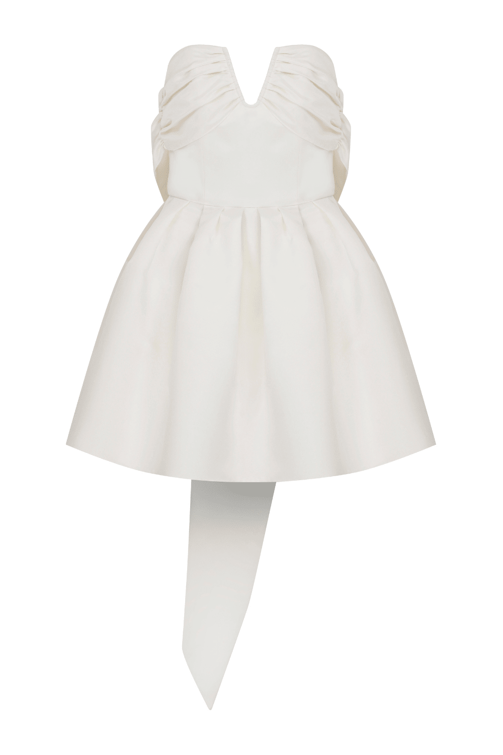 Nazlı Ceren-Miro Straplez Mini Elbise Vanilla Ice-Elbise-1-roqelvaxirum.shop