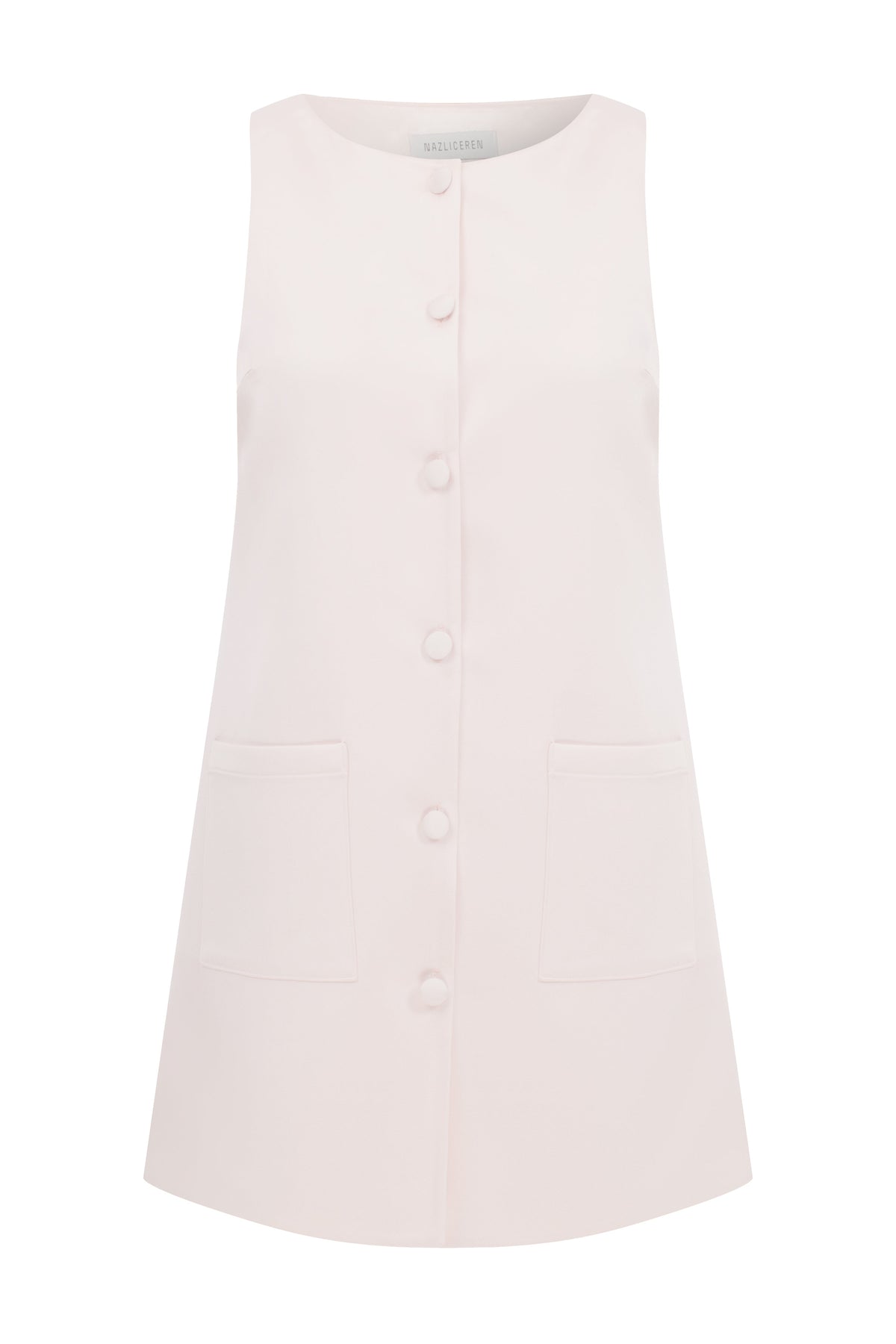 Nazlı Ceren-Odette Mini Elbise Toz Pembe-Elbise-6-roqelvaxirum.shop