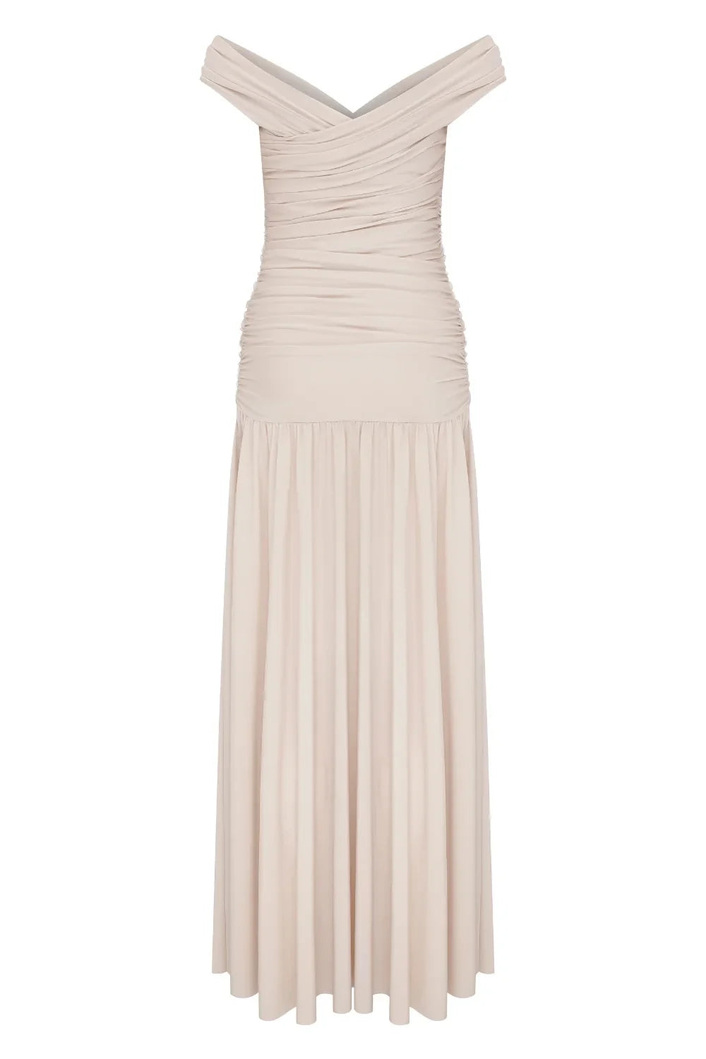 Nazlı Ceren-Purley Jarse Elbise Cuban Sand-Elbise-7-roqelvaxirum.shop