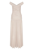 Nazlı Ceren-Purley Jarse Elbise Cuban Sand-Elbise-7-roqelvaxirum.shop