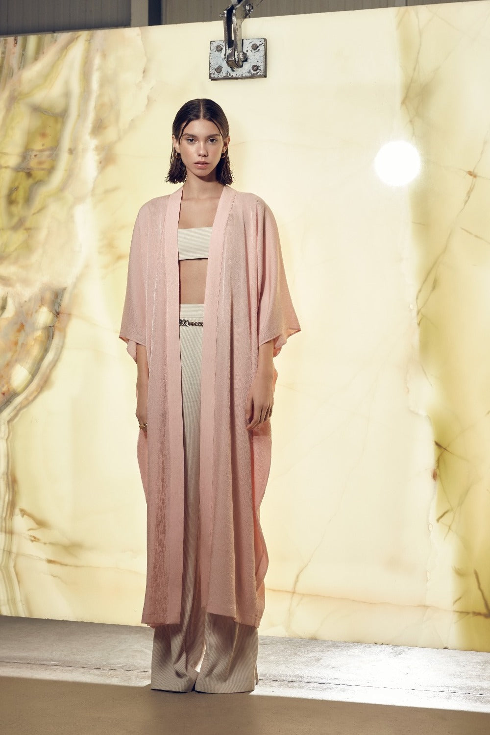 Nazlı Ceren-Rache Kaftan Salmon Pink-Kaftan-2-roqelvaxirum.shop