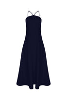 Nazlı Ceren-Riley Midi Elbise Midnight Blue-Elbise-1-roqelvaxirum.shop