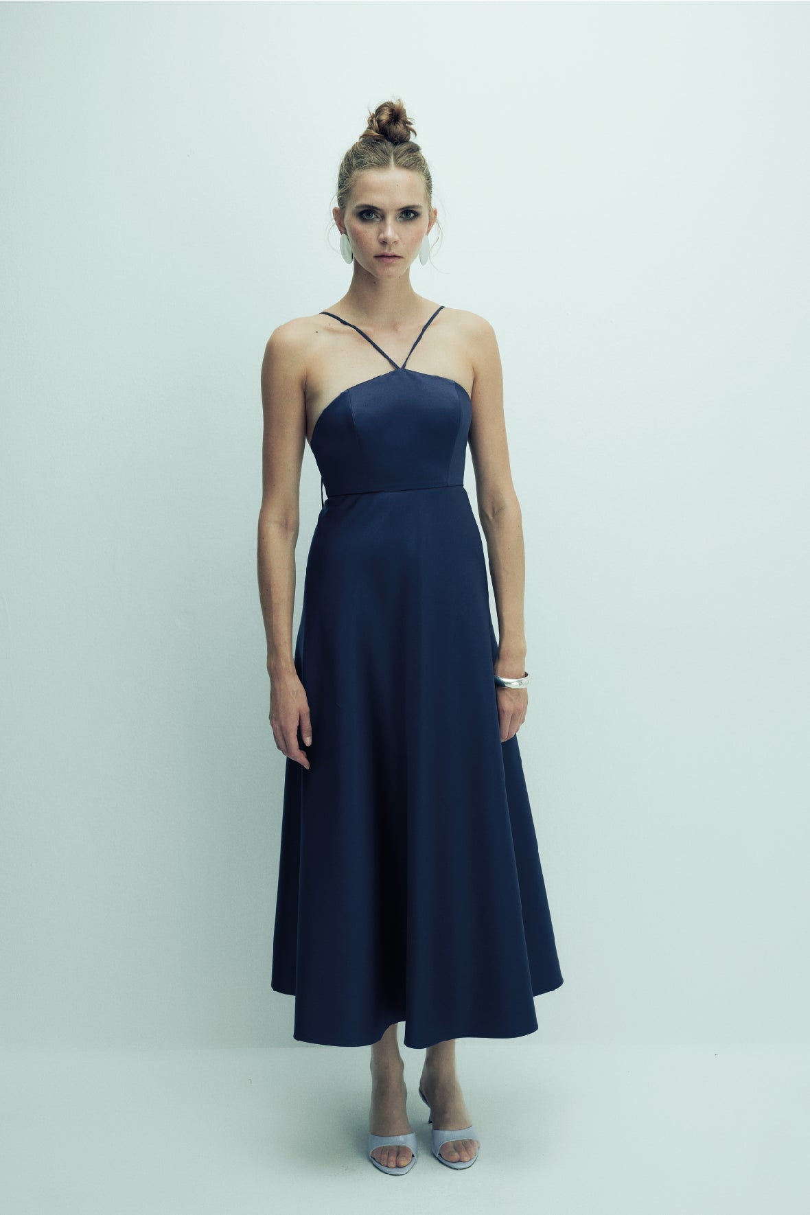 Nazlı Ceren-Riley Midi Elbise Midnight Blue-Elbise-7-roqelvaxirum.shop