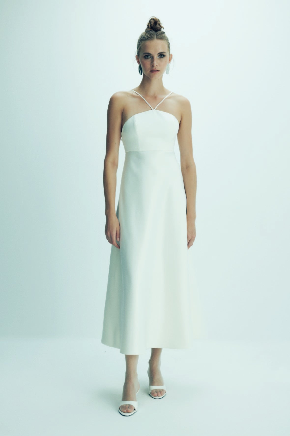 Nazlı Ceren-Riley Midi Elbise Vanilla Ice-Elbise-8-roqelvaxirum.shop