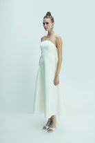 Nazlı Ceren-Riley Midi Elbise Vanilla Ice-Elbise-9-roqelvaxirum.shop
