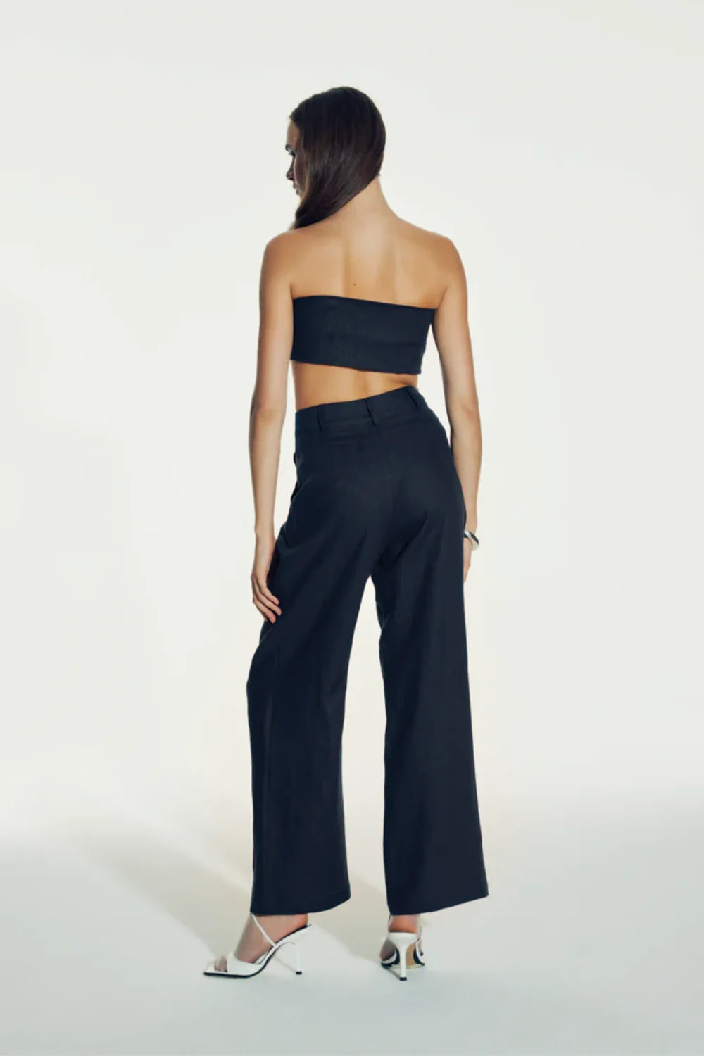 Nazlı Ceren-Tina Keten Pantolon Dark Navy-Pantolon-4-roqelvaxirum.shop
