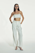 Nazlı Ceren-Tina Keten Pantolon White Sand-Pantolon-3-roqelvaxirum.shop