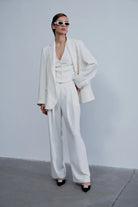 Nazlı Ceren-Tina Krep Pantolon Blanche-Kumaş Pantolon-2-roqelvaxirum.shop