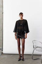 Nazlı Ceren-Viona şifon Pelerin Siyah-Blouse-2-roqelvaxirum.shop