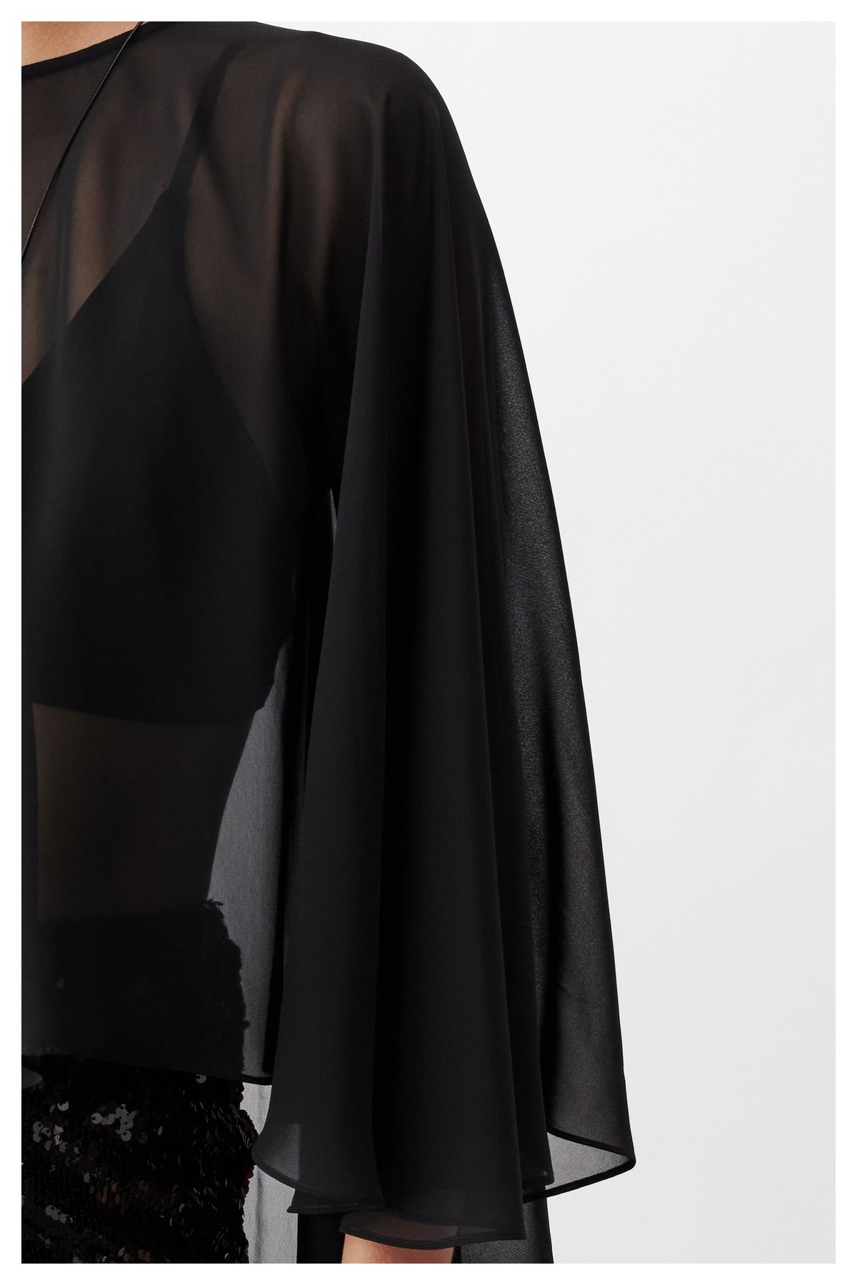 Nazlı Ceren-Viona şifon Pelerin Siyah-Blouse-4-roqelvaxirum.shop