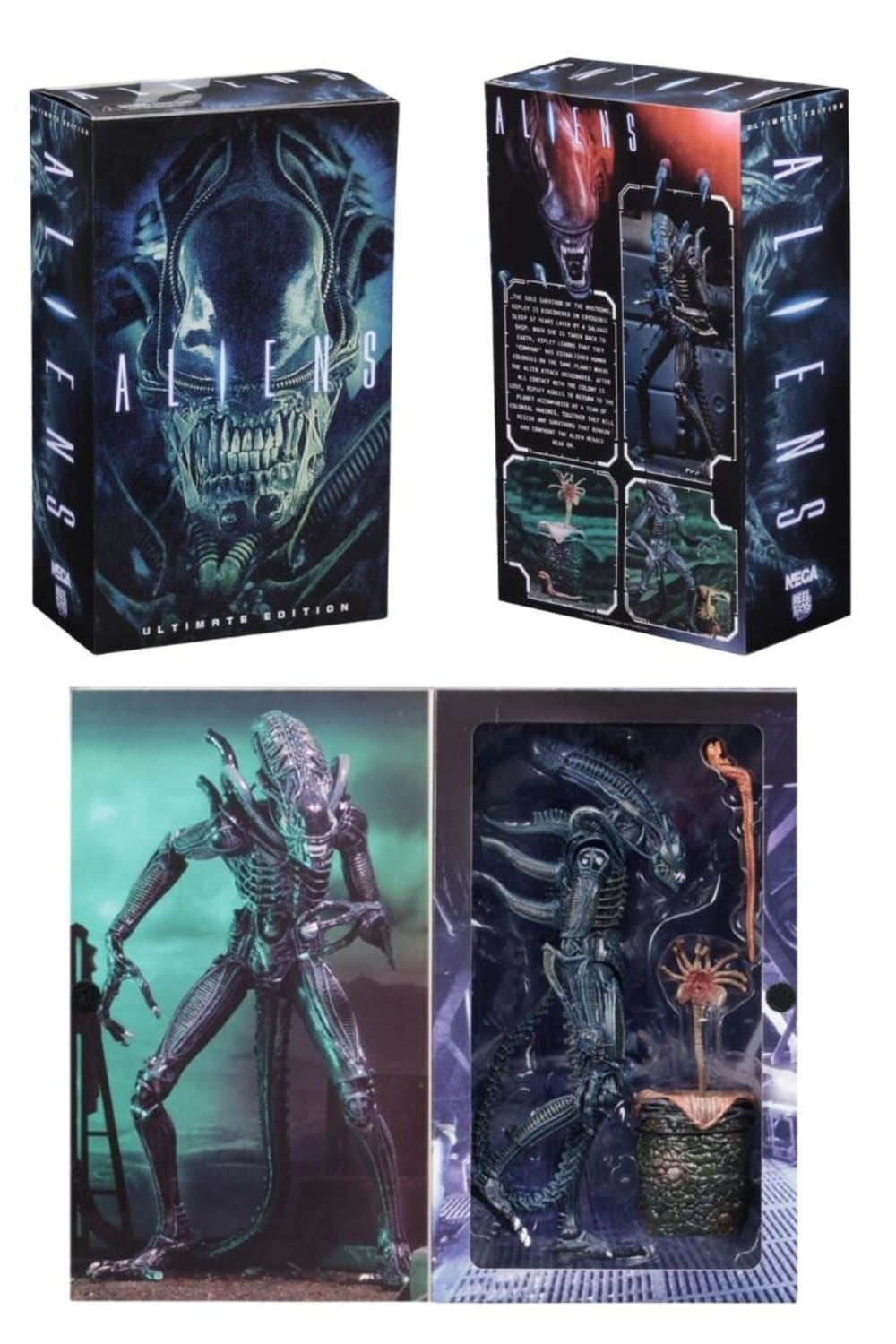 Neca-Aliens - Ultimate Aliens Warrior 1986 Aksiyon Figürü Mavi-Figürler-4-roqelvaxirum.shop