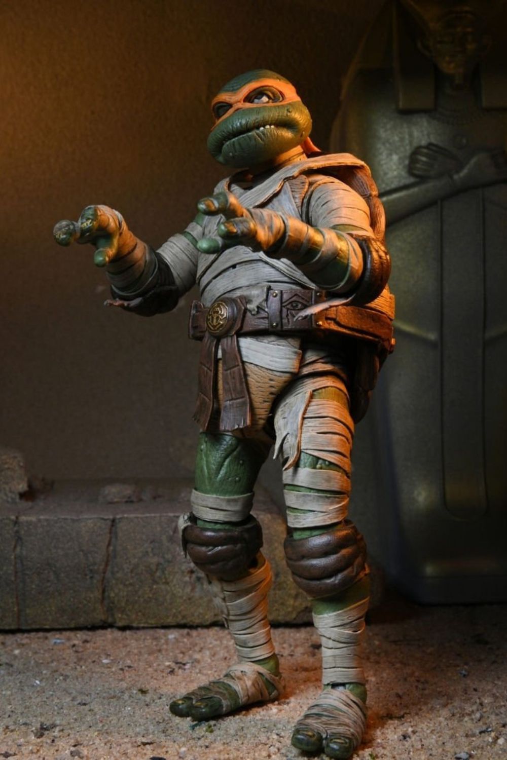 Neca-Universal Monsters x TMNT: Ultimate Michelangelo as The Mummy Aksiyon Figürü-Figürler-5-roqelvaxirum.shop