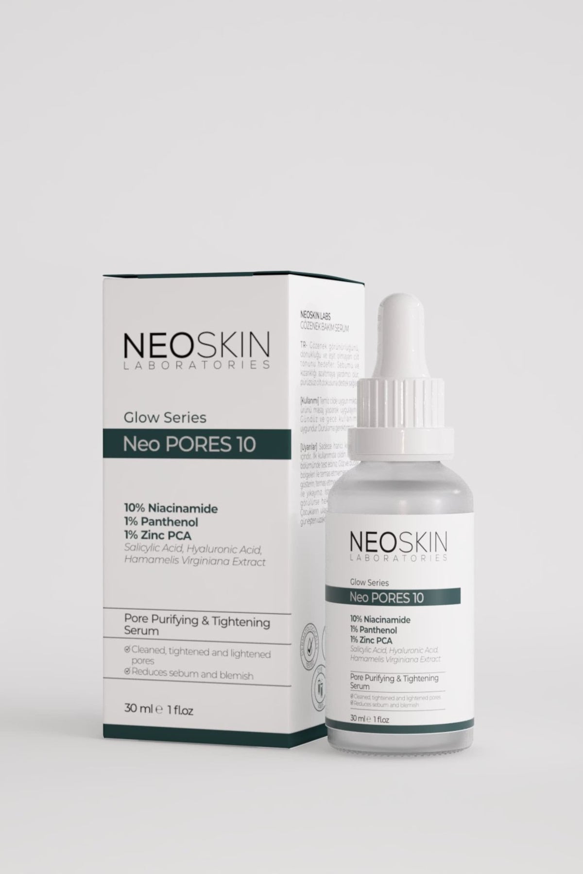 Neoskin-Neo Pores 10 30ml Gözenek Sıkılaştırıcı, Siyah Nokta Ve Akne Karşıtı özel Aydınlatıcı Bakım Serumu-Cilt Serumu-2-roqelvaxirum.shop