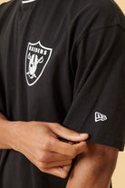 New Era-Distressed Graphic Oversized Tee Las Vegas Raiders-T-Shirts-5-roqelvaxirum.shop