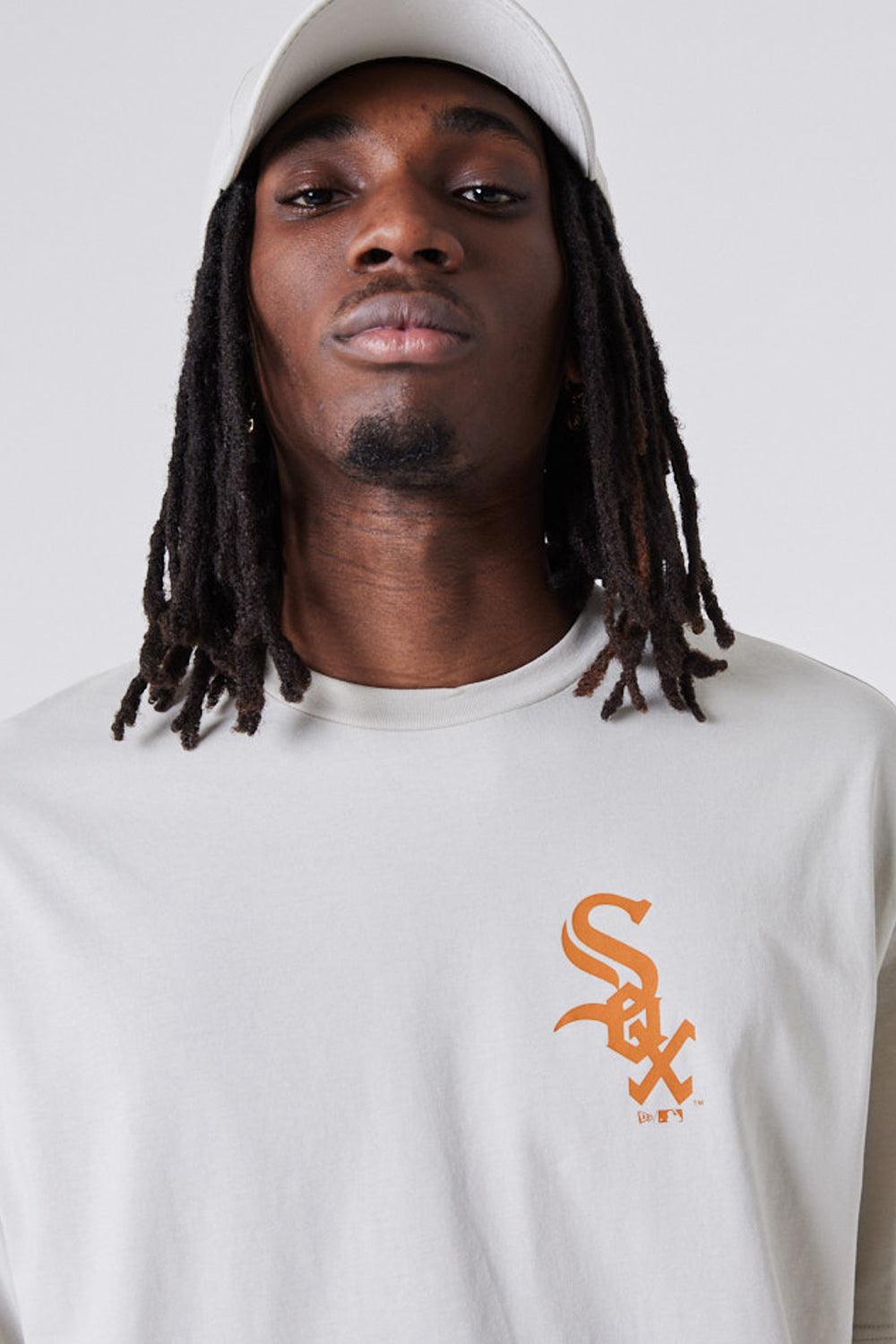 New Era-MLB League Essential Oversized Tee Beige-T-Shirts-1-roqelvaxirum.shop