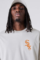 New Era-MLB League Essential Oversized Tee Beige-T-Shirts-1-roqelvaxirum.shop