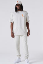 New Era-MLB League Essential Oversized Tee Beige-T-Shirts-5-roqelvaxirum.shop