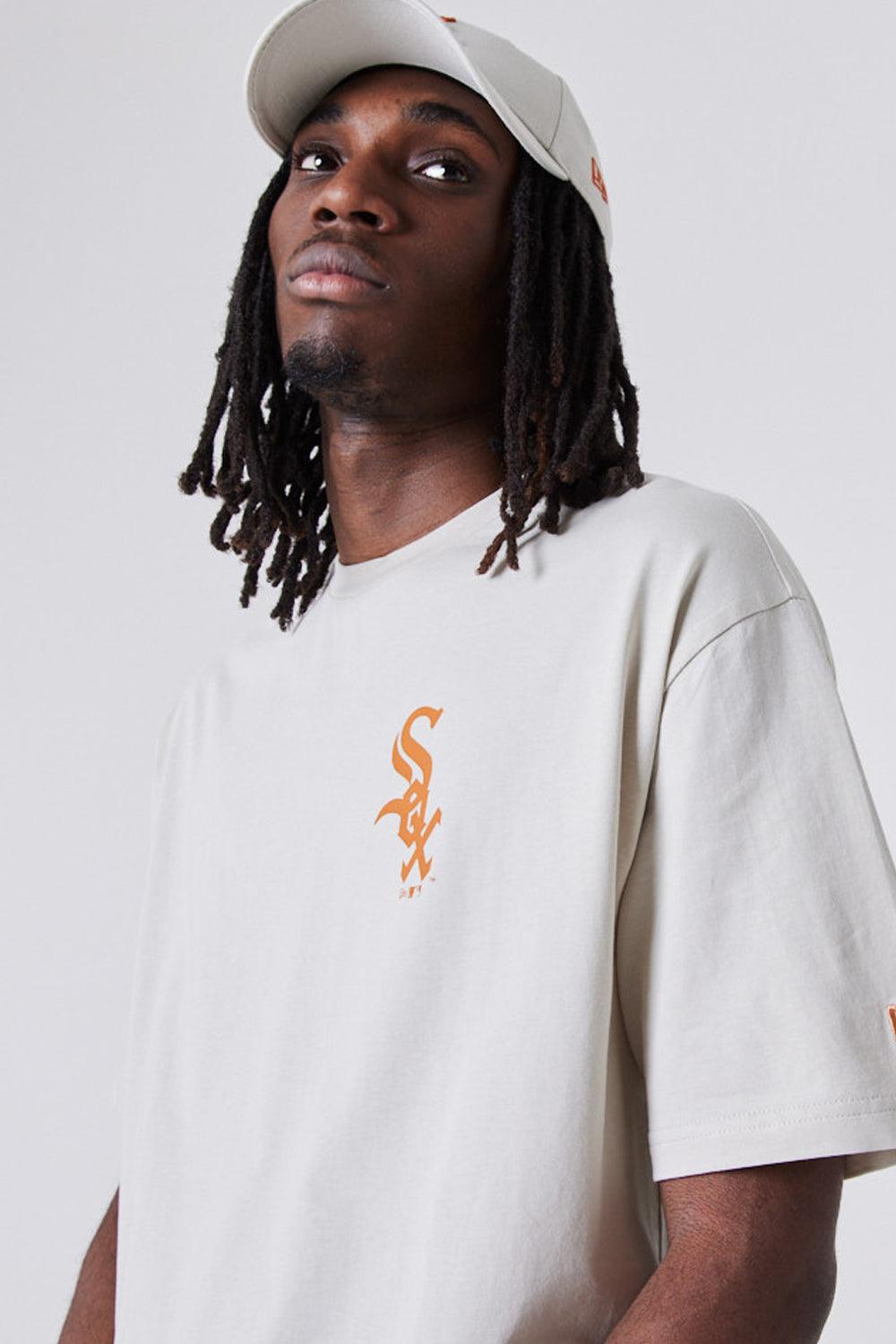 New Era-MLB League Essential Oversized Tee Beige-T-Shirts-7-roqelvaxirum.shop