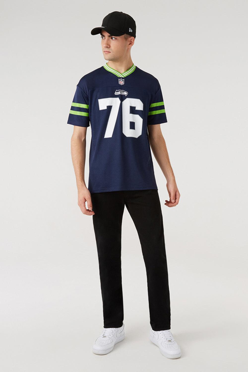 New Era-NFL Logo Oversized Tee Seattle Seahawks-T-Shirts-6-roqelvaxirum.shop