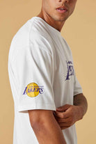 New Era-Washed Pack Wordmark Oversized Tee LA Lakers-T-Shirts-6-roqelvaxirum.shop