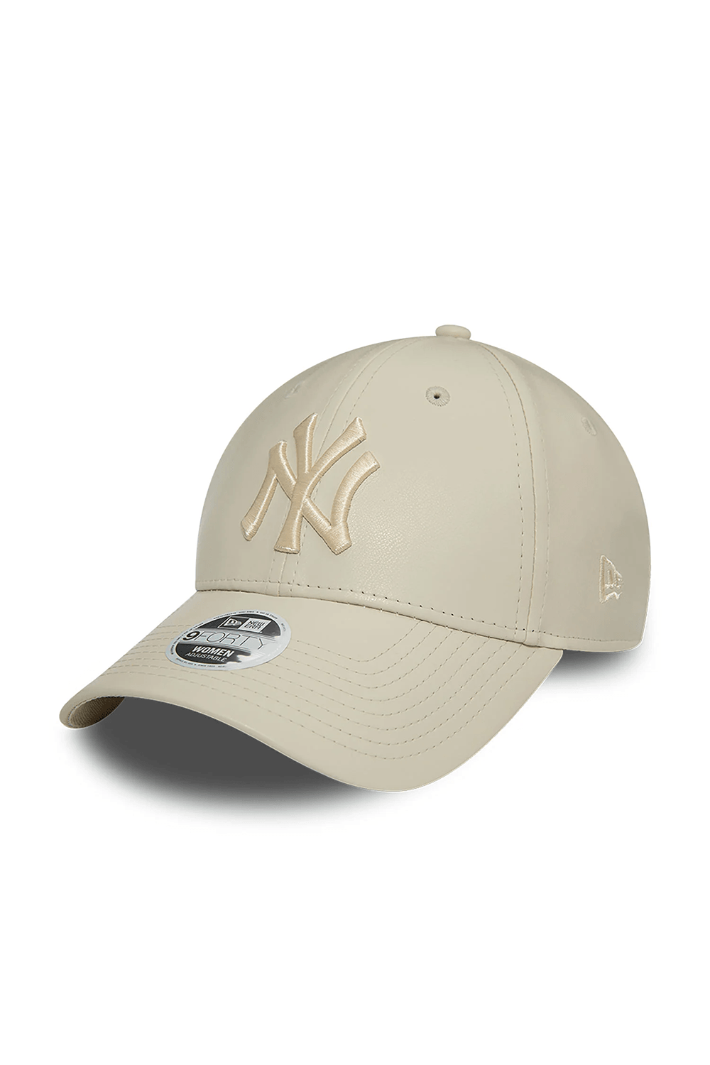 New Era-Yankees Faux Leather Womens Stone 9FORTY Adjustable Cap-Şapka-1-roqelvaxirum.shop