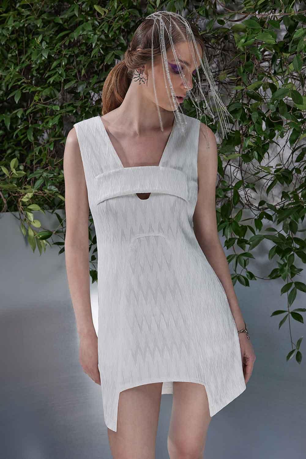 Nil Ergüven-Edith Mini Elbise-Elbise-1-roqelvaxirum.shop