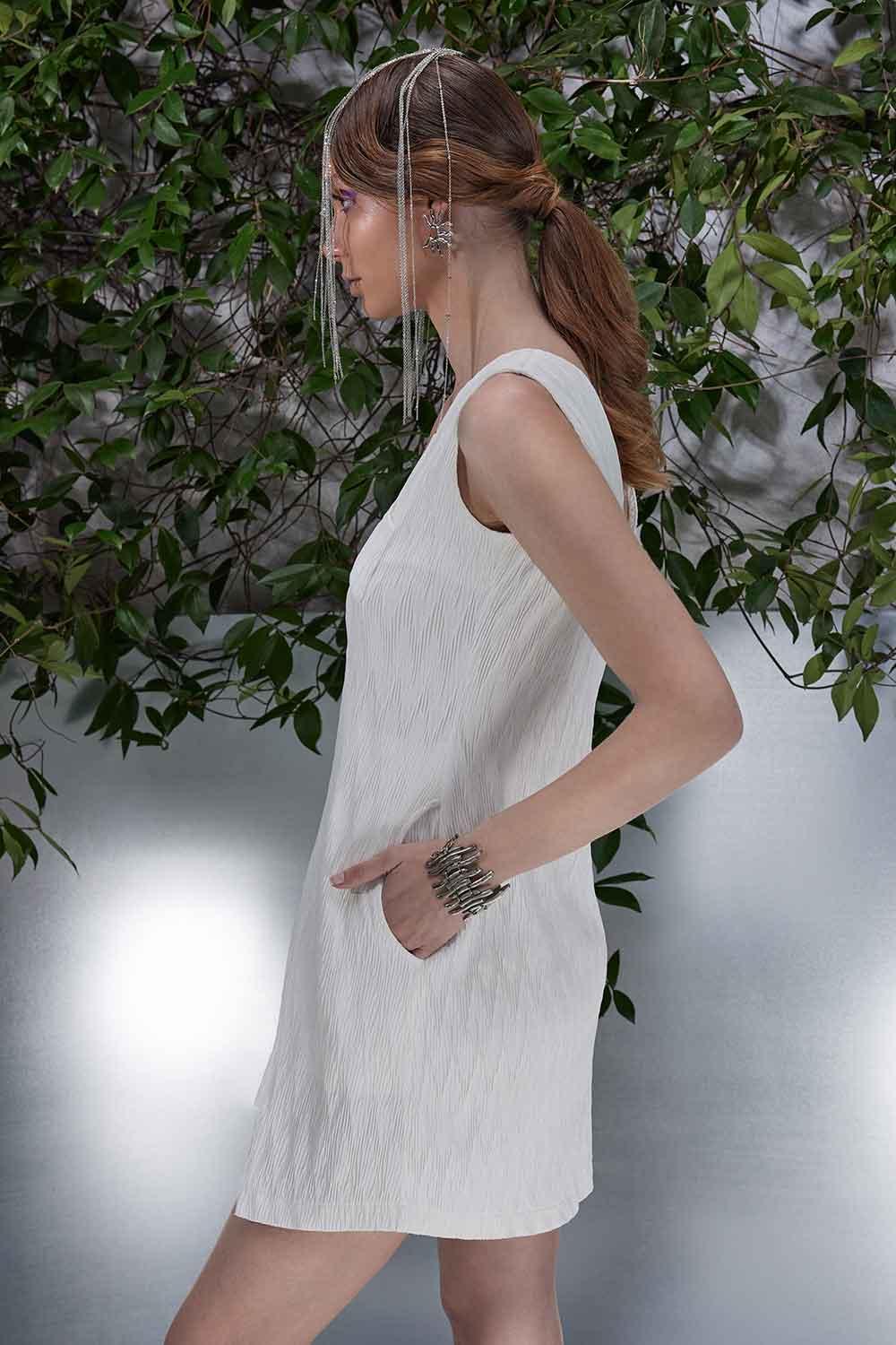 Nil Ergüven-Edith Mini Elbise-Elbise-2-roqelvaxirum.shop