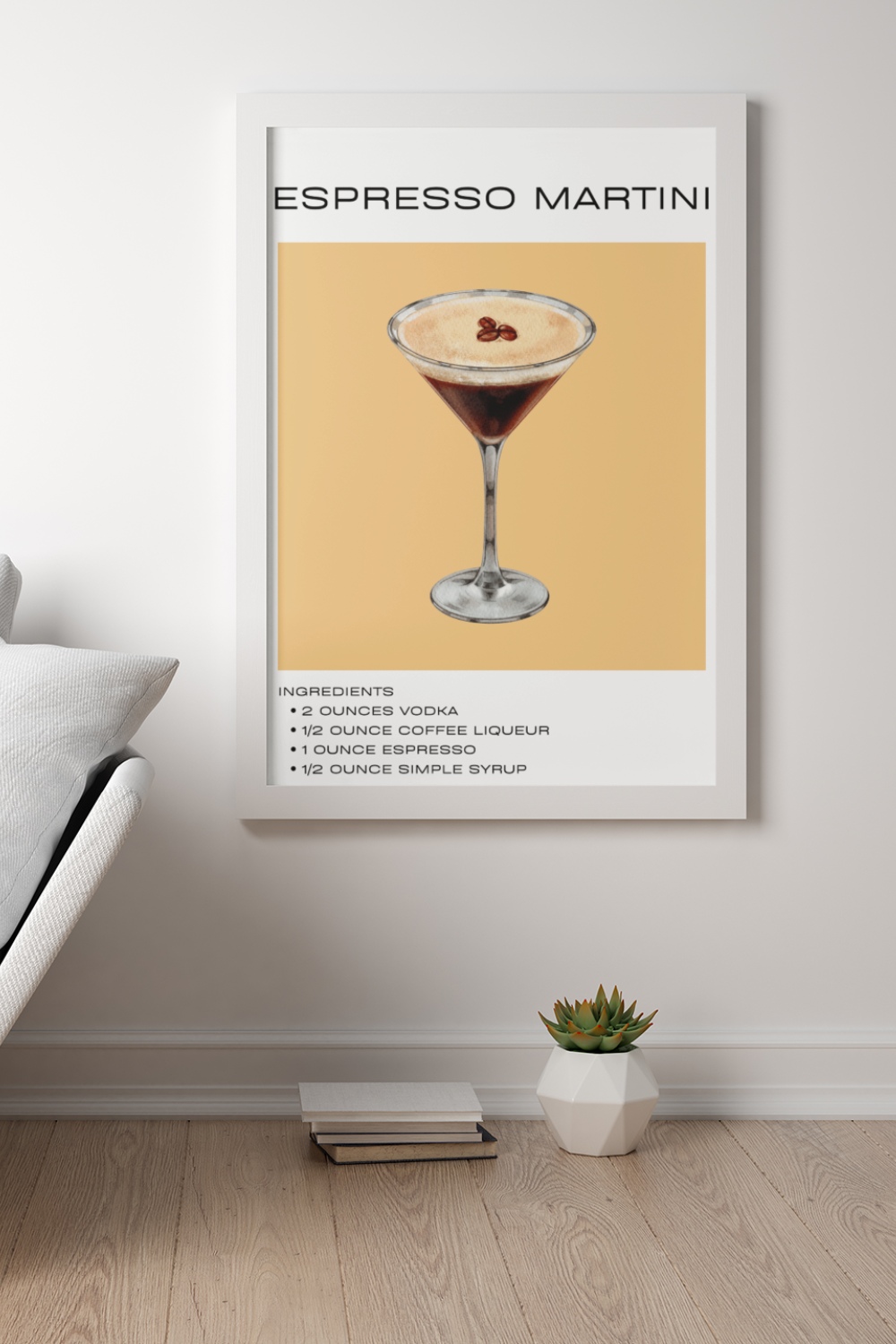 Nord Design-Kokteyl Serisi Çerçeveli Tablo - Espresso Martini-Tablo-1-roqelvaxirum.shop