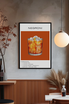 Nord Design-Kokteyl Serisi Çerçeveli Tablo - Negroni-Tablo-2-roqelvaxirum.shop