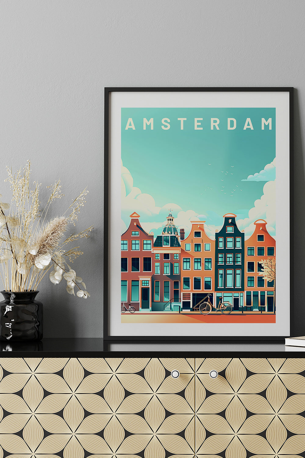 ODA.products-Amsterdam İllüstrasyon Şehi̇r Tablo-Tablo-1-roqelvaxirum.shop