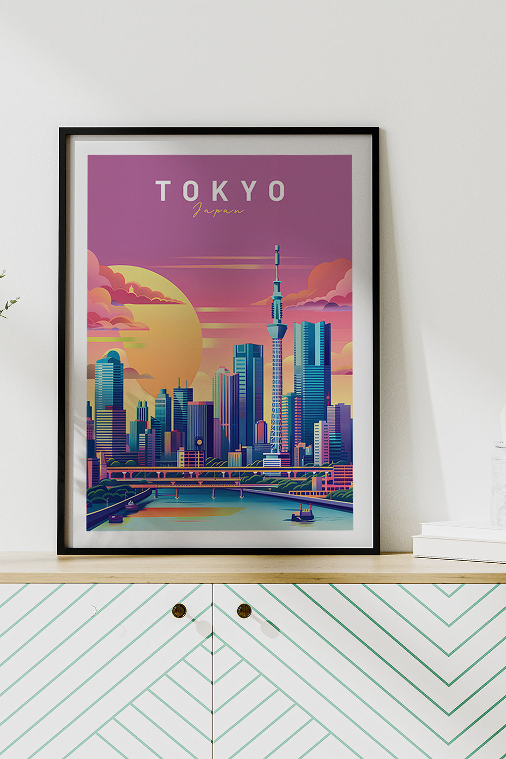 ODA.products-Tokyo İllüstrasyon Şehir Posteri-Tablo-4-roqelvaxirum.shop