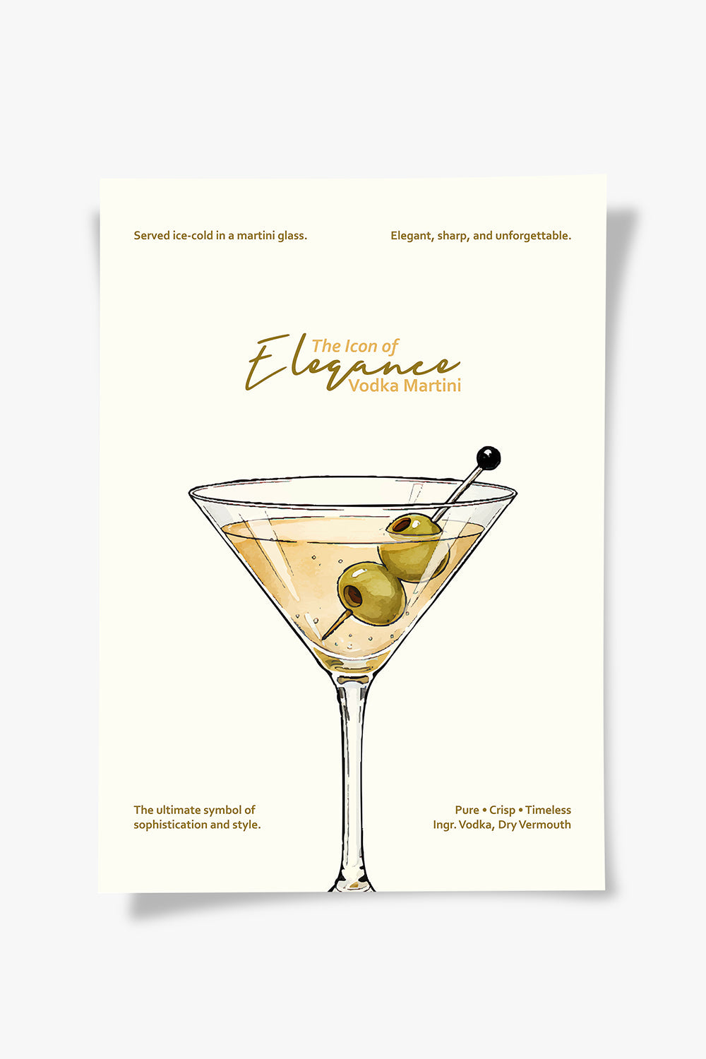 Vodka Martini Kokteyl Posteri - 5